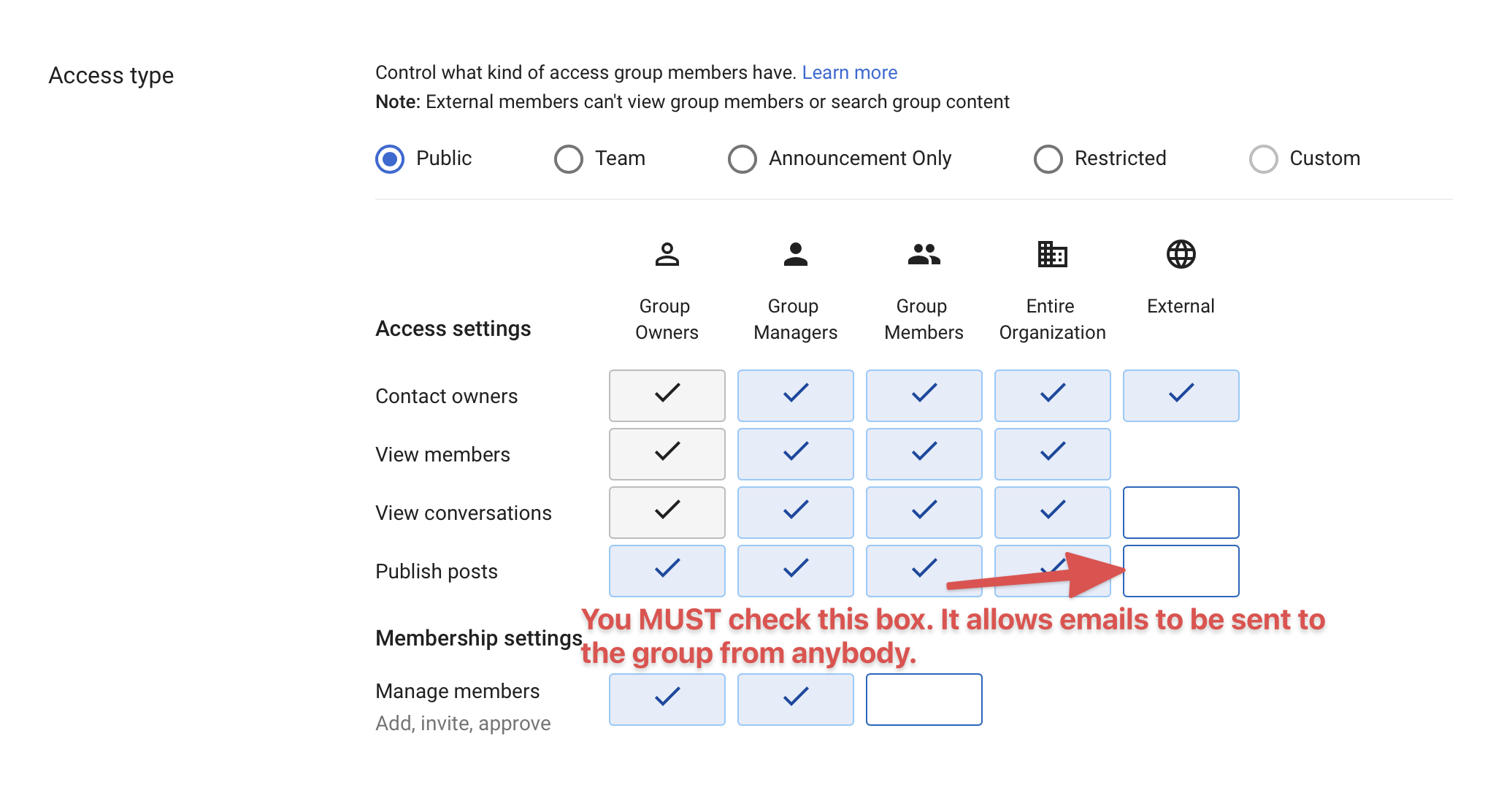 Publish posts by external