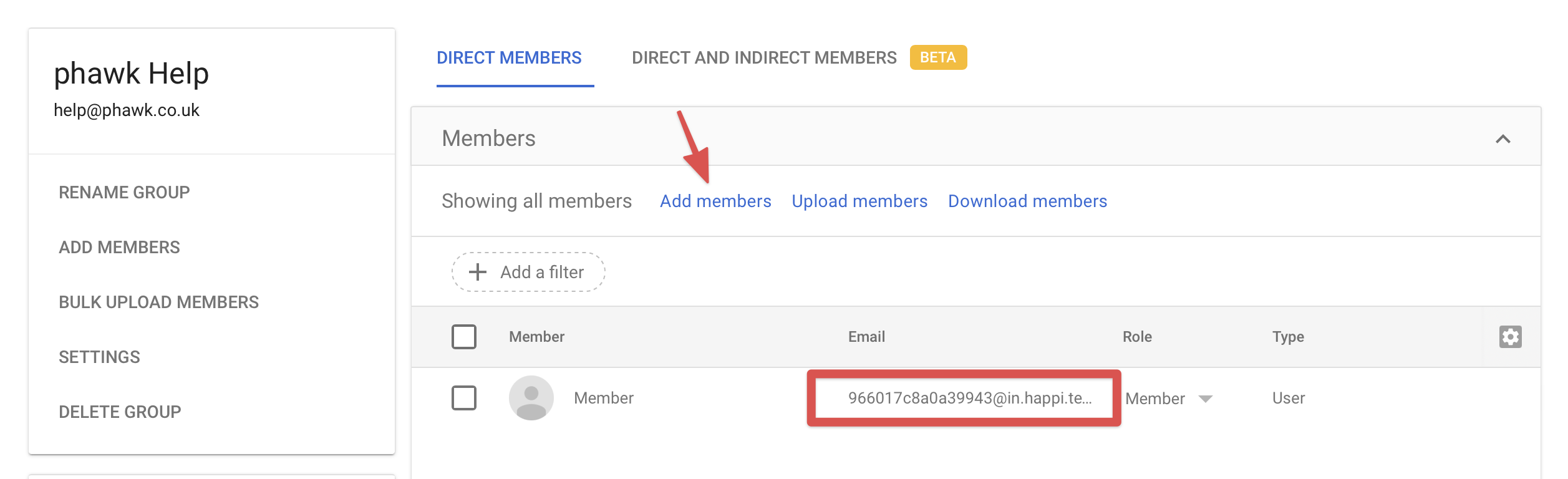 Google Group members